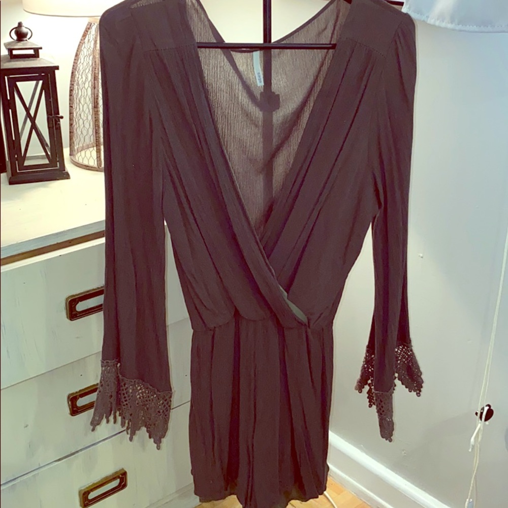 Olive green romper